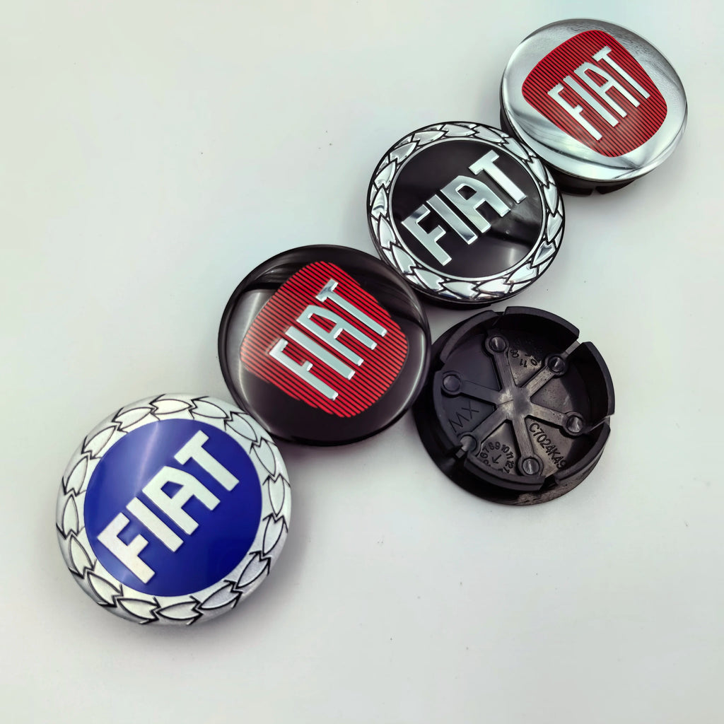 4pcs Fiat 500 Wheel Center Hub Caps 50mm Original Rim Cover Emblem Badge Auto Styling Accessories for Car
