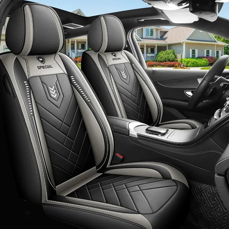 New upgraded car seat cushion, new fully enclosed car seat cover, all season universal small car seat cover, leather seat cover CM World