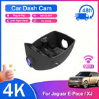 For Jaguar I-Pace (X590) EV400 2019 2020 2021 2022 2023, Invisible Wires OEM Style 4K 2160P Dash Cam Car DVR WIFI