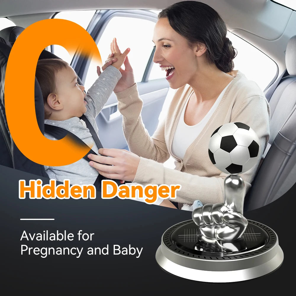 NOYAFA JH13 Car Solar Finger Football Air Freshener Solar Perfume Fragrance Essential Oil Perfume Auto decoration CM World