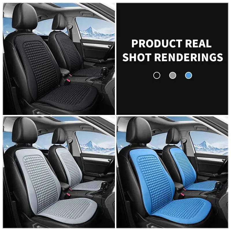 Summer Cooling Seat Cushion Breathable Car Seat Covers Bump Massage Automobiles Seat Cover Universal Seat Protector Pad Car Mobile World
