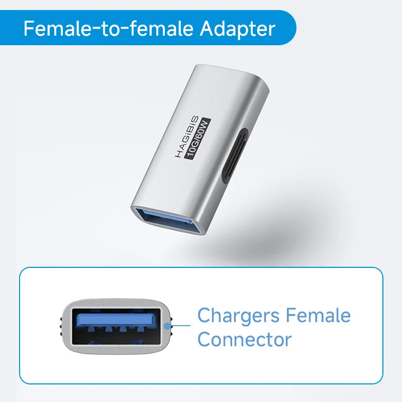 Hagibis USB 3.2 Adapter 90 Degree Right Angle USB A Male to Female Connector OTG Adapter Cable Extender for Laptops Charger PC Car Mobile World