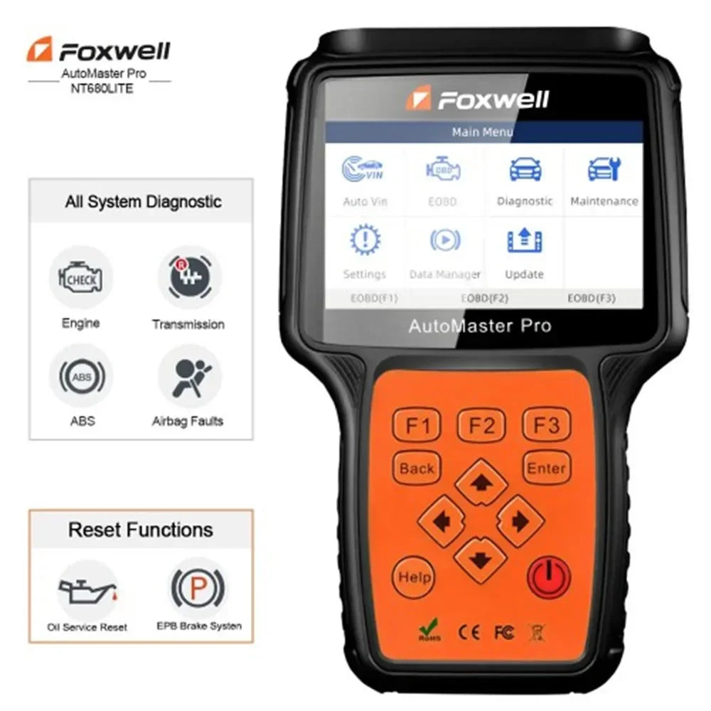 Foxwell NT680 Pro / NT680 Lite / NT680 All System OBDII Diagnosis with Special Functions Update Foxwell NT650 Elite NT630 Plus Car Mobile World