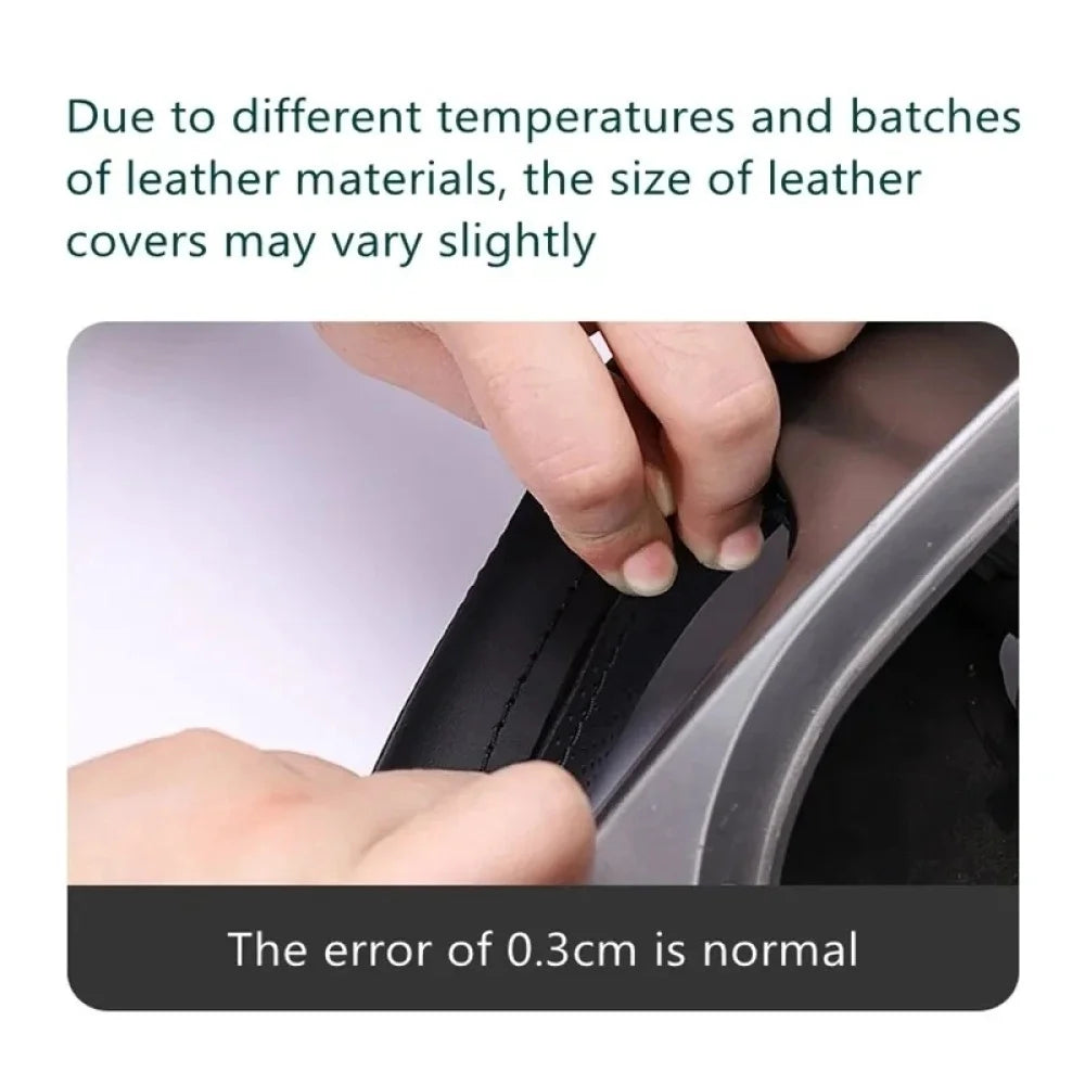 Customized DIY Car Steering Wheel Cover For Seat Leon Alhambra Toledo 2011 2010 2012 Leather Braid For Steering Wheel CM World