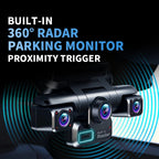 XUOIB 4CH GPS Dash Cam I9pro-wb Front 4K/2K+3*1080P for Car 360 DVR Camera 24H Parking Mode WiFi Video Recorder IR Night Vision Car Mobile World