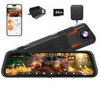 WOLFBOX M40 Dash Cam 4K+1080P With Voice Control ADAS Built in 5GHZ WI-FI and GPS Video Recorder Front and Rear Dash Camera Car Mobile World