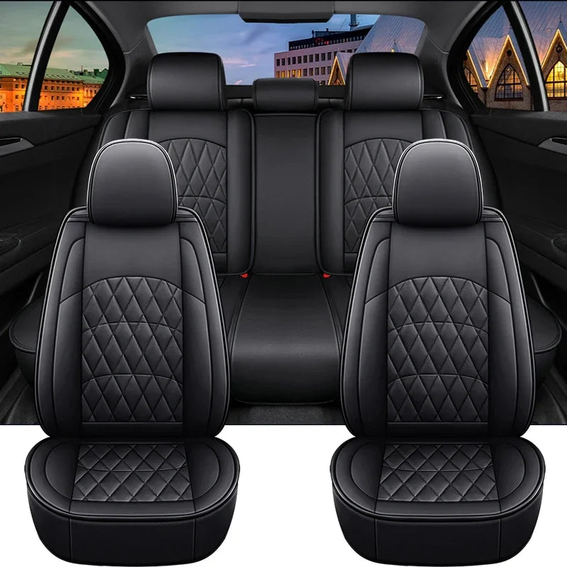 Full Coverage Universal Pu Leather Car Seat Covers for AUDI All car models A3 Sportback A1 A4 A5 A6 A6L A7 A8 Car Accessories CM World
