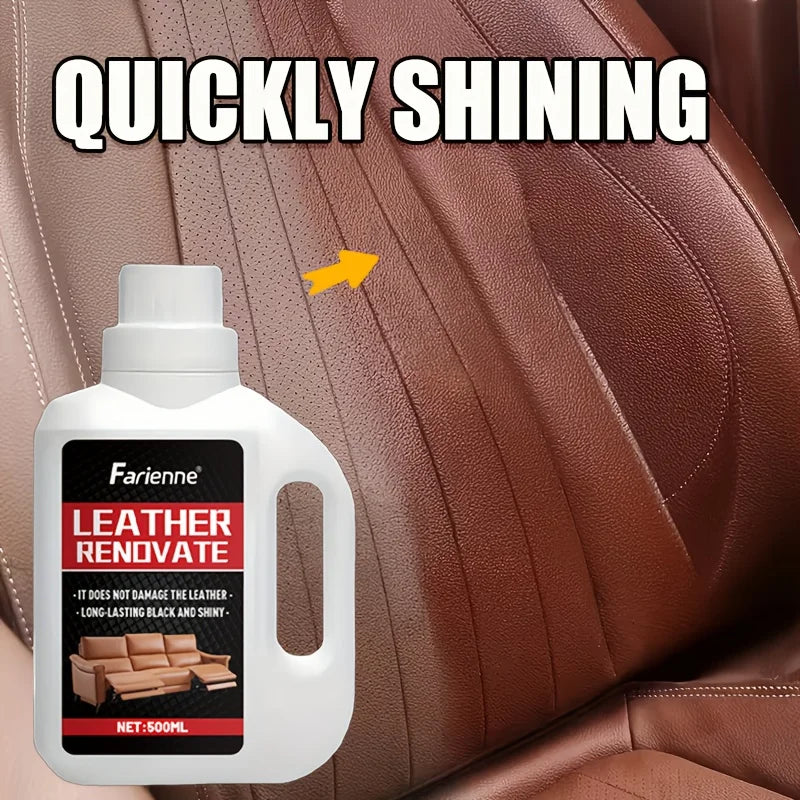 500ML Leather Care Cream, Restores Various Leathers, Car Seats, Sofas,Jackets,Shoes,All Colors Bags,Leather Clothing Maintenance CM World
