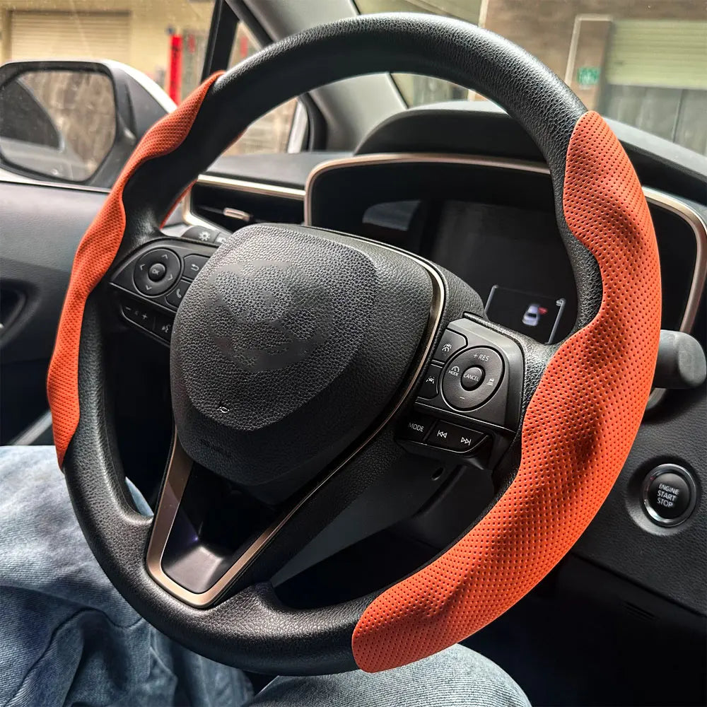 Non-Slip Car Steering Wheel Cover Carbon Fiber Booster Cover Auto Interior Accessories For BMW F10 G30 E92 G20 E46 E90 X3 X5 E53 CM World