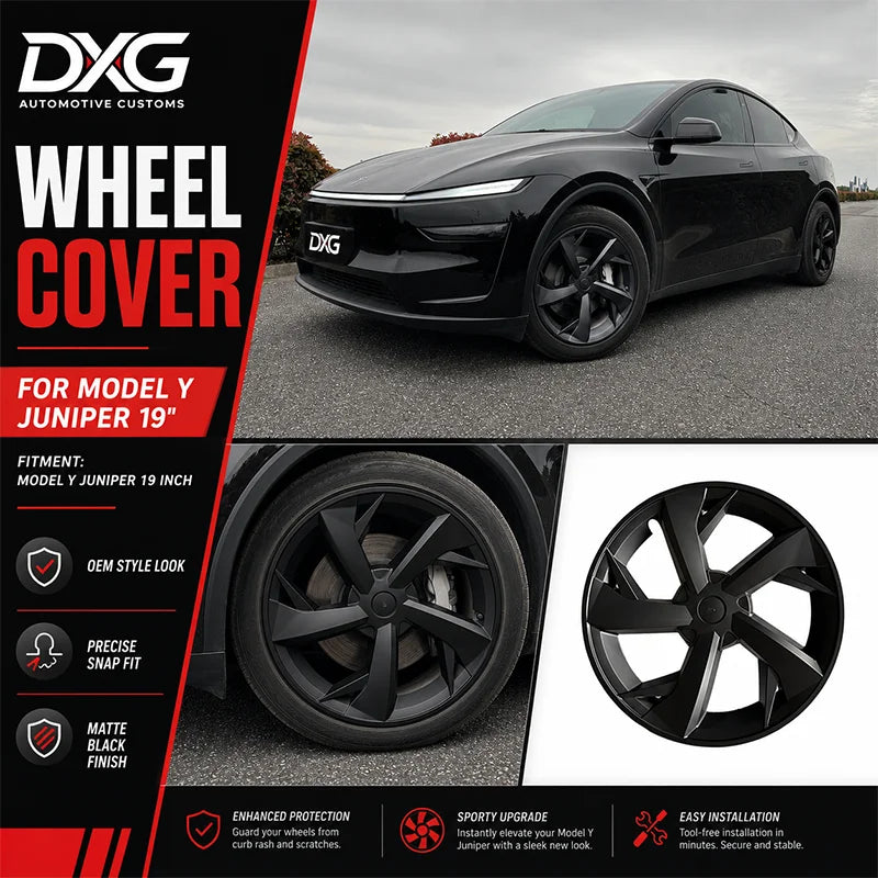 4PCS 19-Inch Wheel Covers for Tesla Model Y Juniper 2025-2026 AeroSport Wheel Cover Accessories