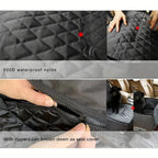 Fabric dog car seat cover, quilted, waterproof, anti slip, suitable for pet height increasing seats in cars, trucks, and SUVs - CM World