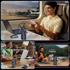 QOOVI 27000mAh Power Bank PD 140W Fast Charging Portable Battery Capacity Powerbank For iPhone Macbook Laptop Samsung Xiaomi Car Mobile World