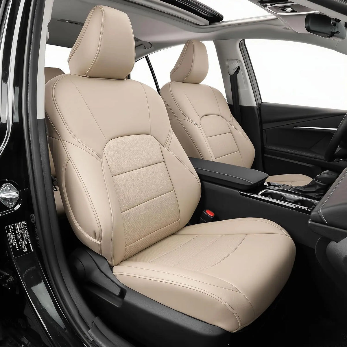 coverdream Camry Car Seat Covers Custom Fit for Toyota Camry Hybrid 2025 2026 SE/LE/XLE/XSE Waterproof Leather Car Seat Cover