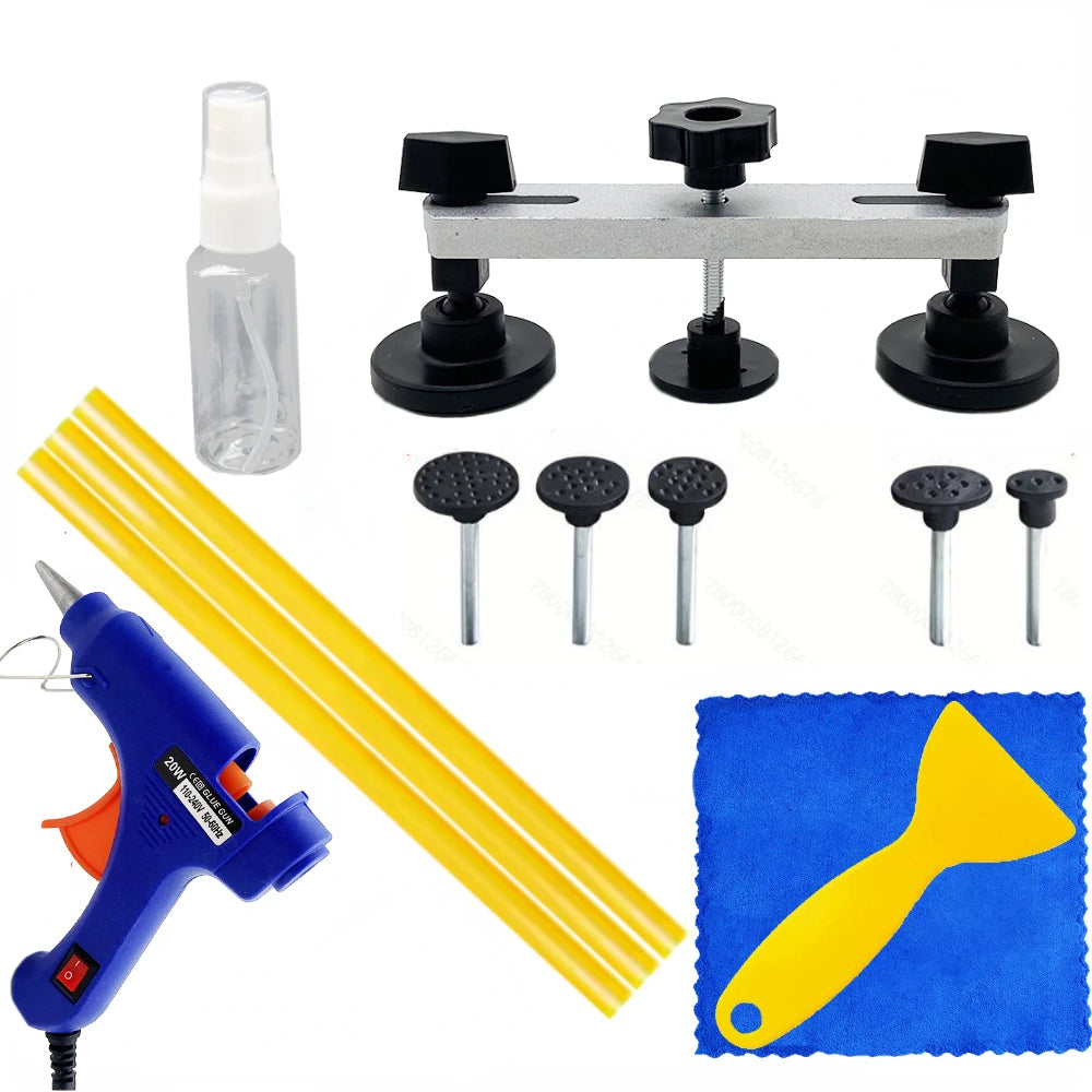 New Car Dent Repair Tool EU Plug Glue Gun Hand Tools  Kit Auto Paintless Body Hail Damage Fix Bridge Pulling Dent Adhesive Glue