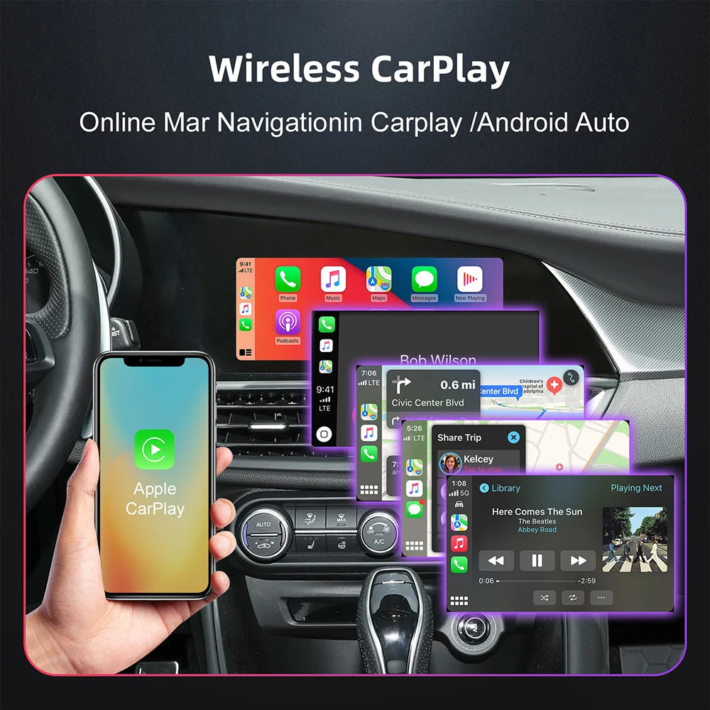 ANYFAR New Upgrade Wireless Carplay Android Auto Car Play Function Box for Alfa Romeo Stelvio & Giulia 2017-2020 Models CM World