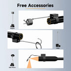 Industrial Endoscope Camera 2-100m Cable 1080P HD with Detachable 8mm Probe & IP67 Waterproof for Pipe Sewer and Bore Inspection CM World