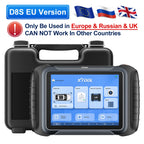 XTOOL D8S Car Diagnostic Tool OBD2 Bidirectional Scanner Topology Map All System Diagnostic ECU Coding 42+ Resets 3 Years Update