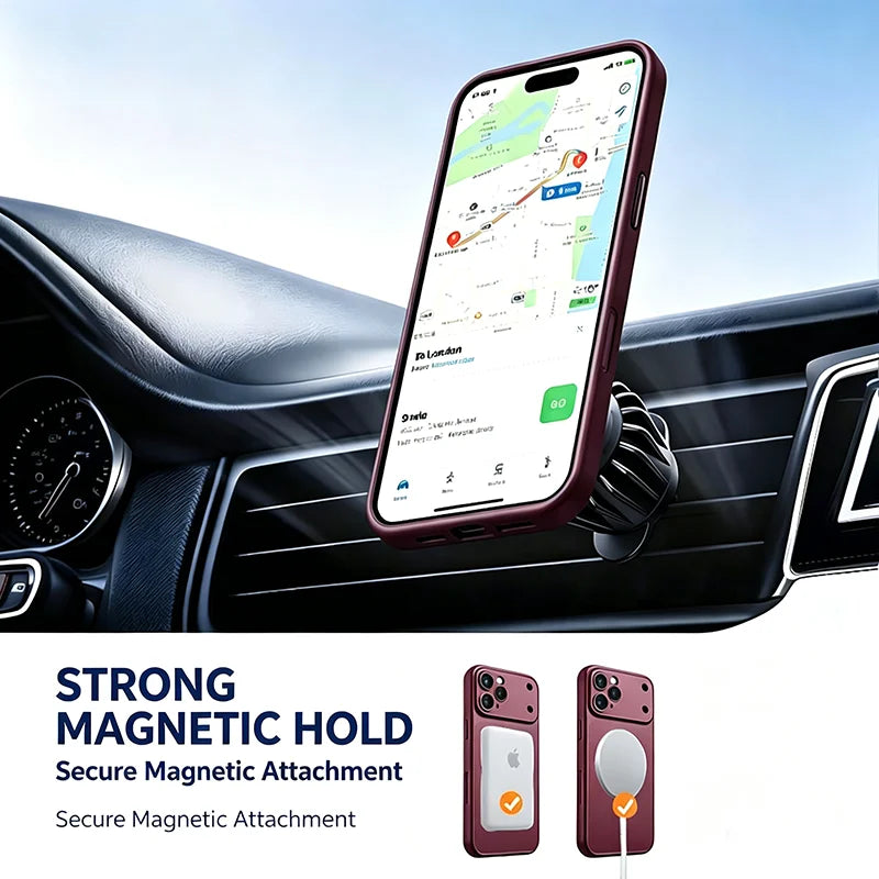 Instantly Change 18 Ultra Thin Metallic Paint Magnetic Case For iPhone 18 17 16 15 14 13 Pro Max Lens Protect For Magsafe Cover