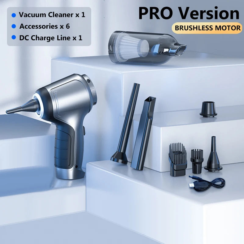 95000Pa Wireless Car Vacuum Cleaner Strong Suction Handheld Auto Vacuum Home &amp Car Dual Use Mini Vacuum Cleaner HomeAppliance CM World