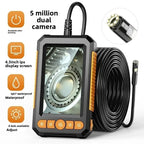 New 4.3-inch dual-camera endoscope with display screen for industrial, auto repair and pipeline inspection