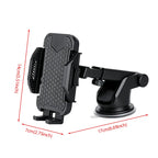 Universal Car Phone Holder Dashboard Windshield Vacuum Suction Cup Mount 360 Rotation Anti Shake GPS Navigation Bracket