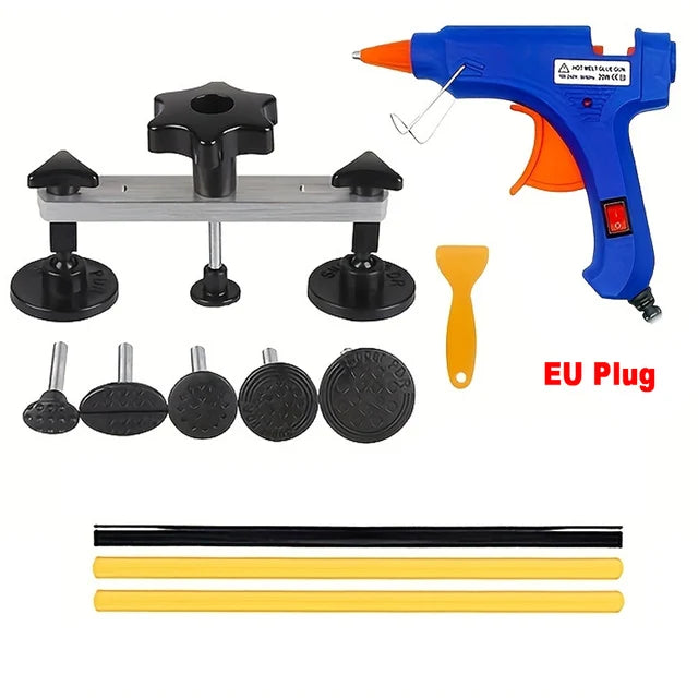 Car Dent Puller Kit Paintless Dent Golden Lifter Suction Cup Bridge Puller Dent Remove Tool Hail Damage Refrigerator Door Repair CM World