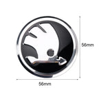 4Pcs 56MM Car Aluminum Logo Wheel Center Hub Caps Stickers For Skoda Octavia A5 3 2 VRS Vision Kodiaq Rapid Fabia VII Superb RS