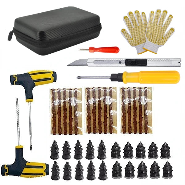 ZFOUEK Auto Tire Repair Kit Puncture Plug Tools Tyre Puncture Emergency for Universal Tire Strips Stiring Glue Repair Tool CM World