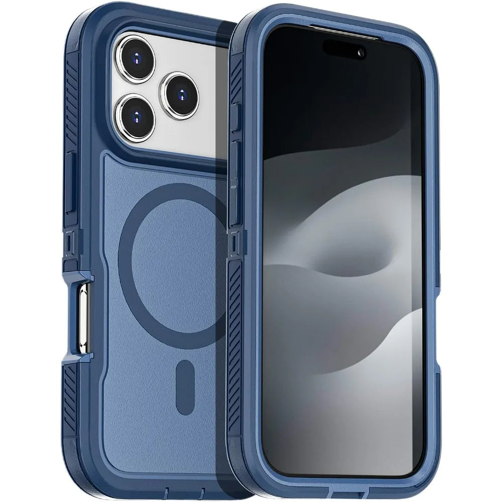 Matte Clear Magnetic OTT Phone Case for IPhone Air 17 16 15 14 Plus 13 Pro Max Anti-Slip Grip & Wireless Charge Protector Cover Car Mobile World