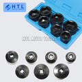 3/8" Drive Oil Filter Wrench Socket Kit 24 27 29 30 32 36 38mm For GM Opel Vauxhall Car Repair Tool