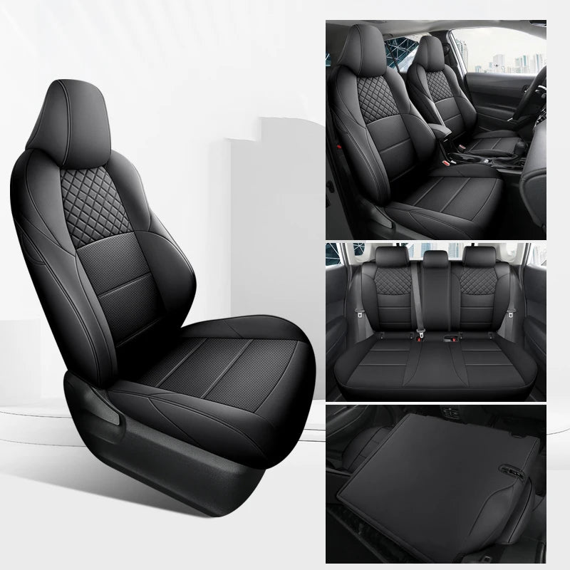 Premium Car Seat Covers For Toyota BZ4X 2022 JOY PRO Leather Accessories Seat Cushion  Breathable Anti Dirt Protection Pads