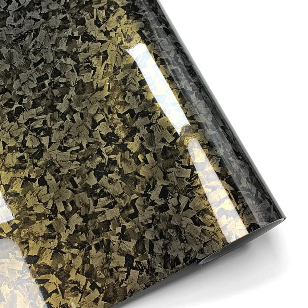 PET Forged Carbon Wrap Self-adhesive Car Wrap Vinyl Auto Tuning Waterproof Motorcycle Stickers Custom Fit Car Film Accessories Car Mobile World