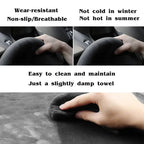 Custom Car Steering Wheel Cover Soft Suede M Sport M3 E90 E91 E92 E93 E87 E81 E82 E88 X1 Steering Wrap Braid Cover For BMW E84 CM World