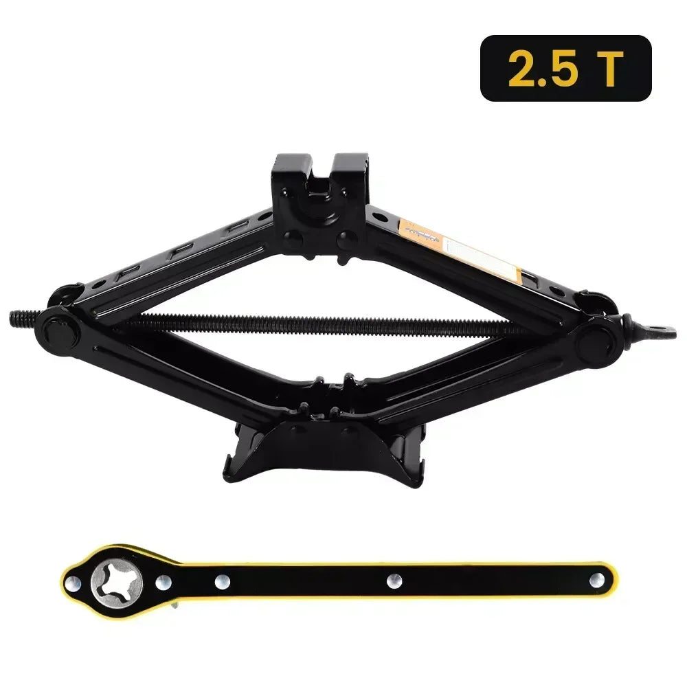 2.5T 1.5T car jacks 2 in 1 Manual Lift Jack Car Repair Tool Lifting Tool with Labor-saving Ratchet Wrench Foldable Jack for Car CM World