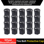 20Pcs 17mm 19mm 21mm Black Car Wheel Caps Bolts Car Wheel Hub Nut Protective Cap Rust Proof Waterproof Cap Tire Nut Caps CM World
