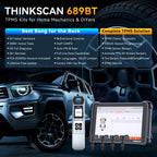 THINKCAR THINKSCAN 689BT TPMS IMMO Key Programming Auto Diagnostic Tool CANFD DOIP ECU Coding 34 Resets Life Free Obd2 Scanner Car Mobile World