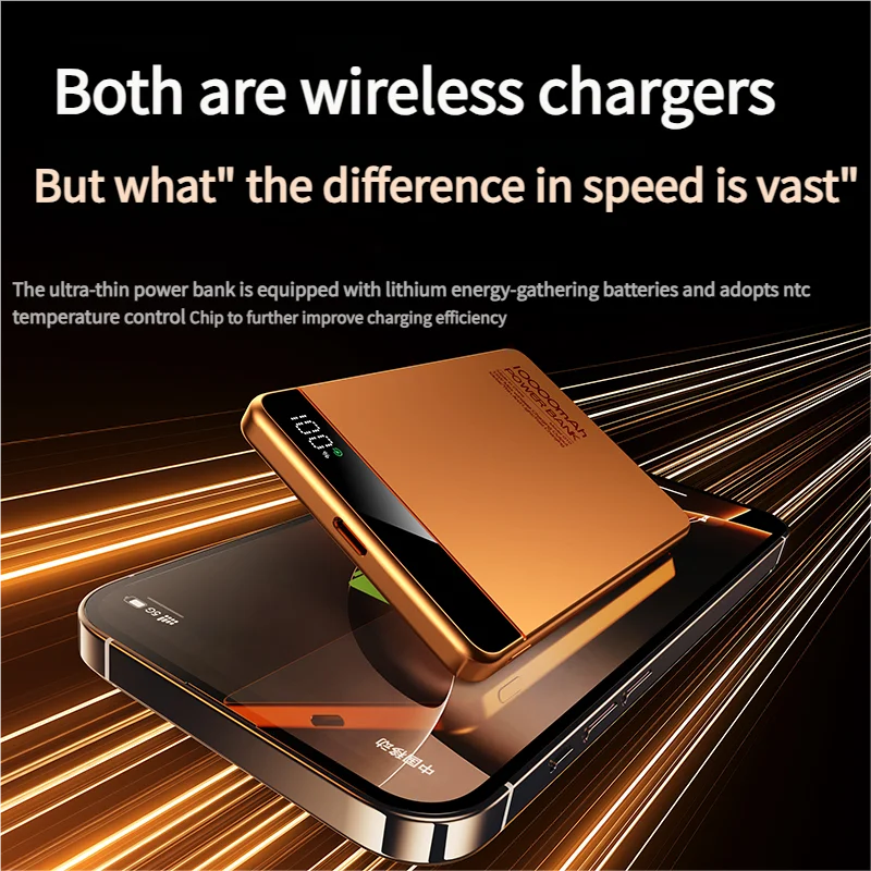 Thin 5000mAh Magnetic Wireless Power Bank 20W Wired Charging Portable Powerbank External Battery For iPhone17 16 Pro Max Samsung