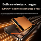 Thin 5000mAh Magnetic Wireless Power Bank 20W Wired Charging Portable Powerbank External Battery For iPhone17 16 Pro Max Samsung