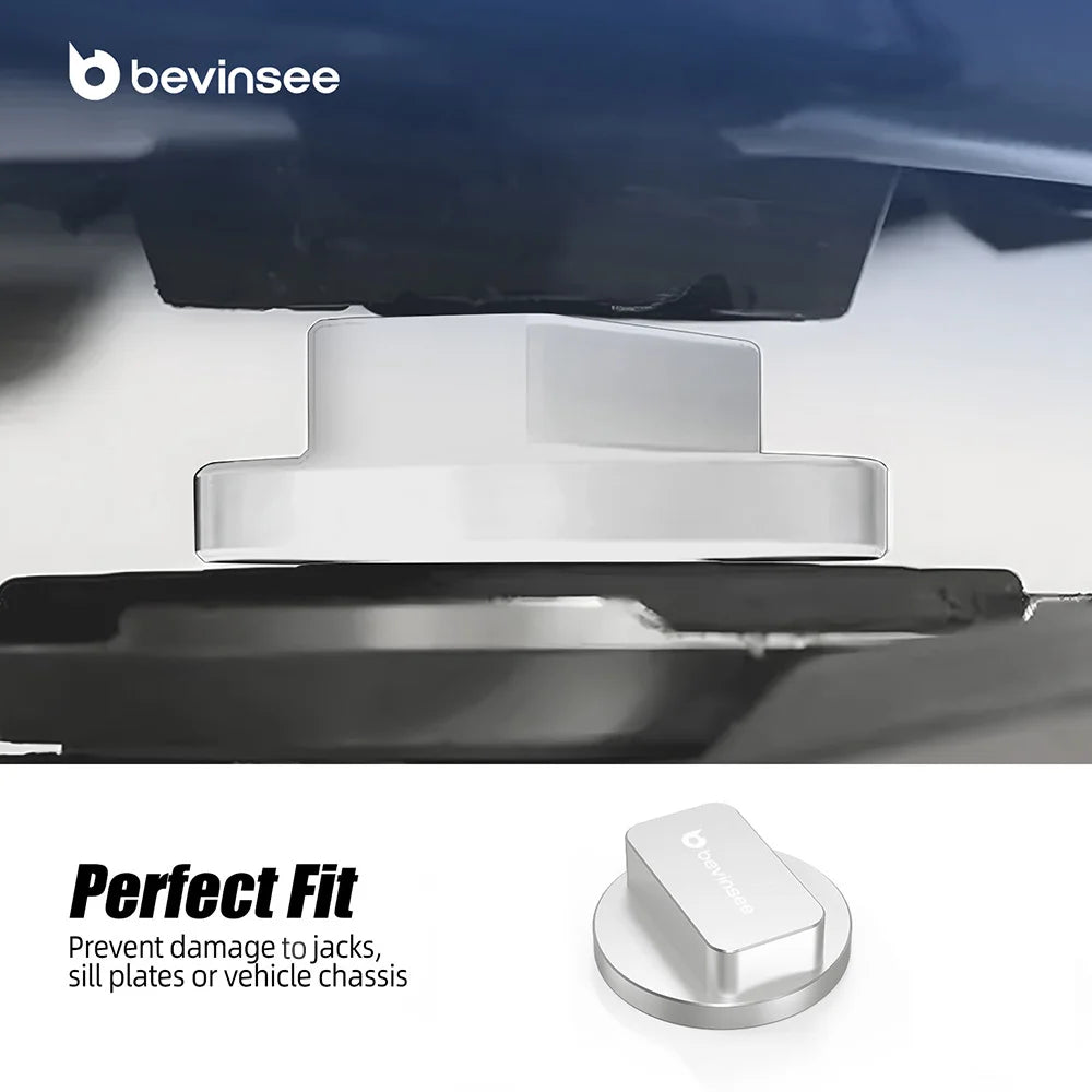 BEVINSEE Aluminum Floor Jack Pad Adapter for BMW F10 F11 F20 F22 F30 F31 F32 F33 F36 F40 G30 G20 E92 E91 E87 E46 E39 X5 E70/F15 CM World