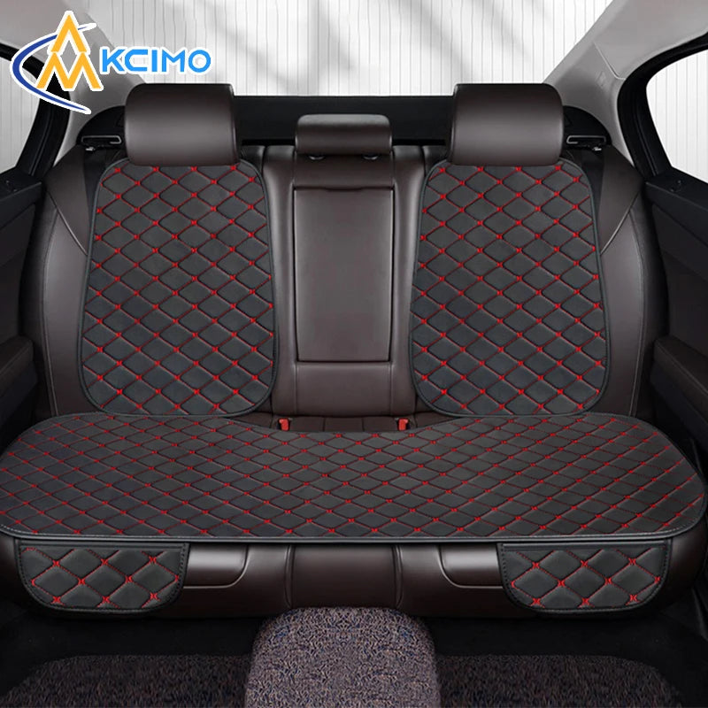 Universal Car Seat Covers Pu Leather Fashion Car Front and rear seat cushions Car Seat Protector Four Seasons Auto Accessories CM World