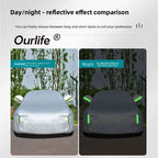 For Tesla Model YL 2026 Full Car Covers Outdoor Sun Anti UV Rain Snow Dust Protection PEVA Cloth Accessories Car Mobile World