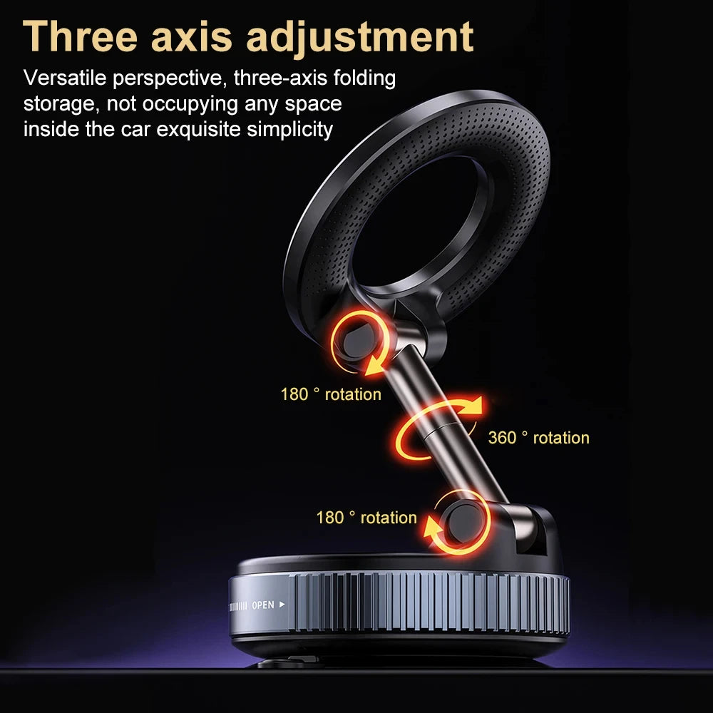 360° Rotation Car Dashboard Holder Magnetic Suction Cup Holder Foldable Kitchen Lazy Phone Bracket For iPhone Android Smartphone CM World