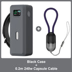 Silicone Case for Anker 737 Power Bank 140W 24000mAh PowerCore Charger TF/SIM card PIN storage Carrying Travel Case Storage Bag