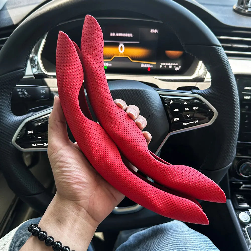 Non-Slip Car Steering Wheel Cover Carbon Fiber Booster Cover Auto Interior Accessories For BMW F10 G30 E92 G20 E46 E90 X3 X5 E53 CM World