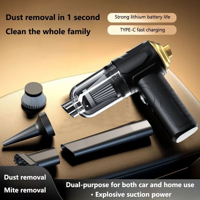 Lenovo 9500000Pa Wireless Vacuum Cleaner Dual Use For Home High Power Home Appliance With Display Screen Carpet Sofa Car Cleaner Car Mobile World