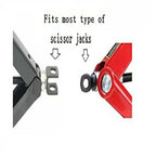 1/2 Inch Chrome Vanadium Steel Car Scissor Jack Drill Adapter Scissor Jack Adapter Car Trestle Jacks Lifting Car Accessories CM World