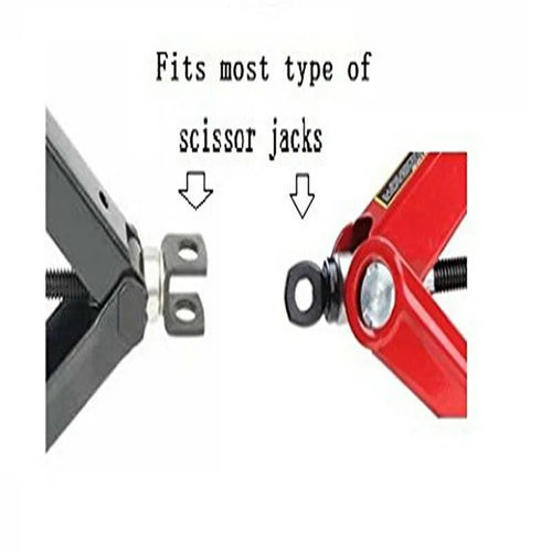 1/2 Inch Chrome Vanadium Steel Car Scissor Jack Drill Adapter Scissor Jack Adapter Car Trestle Jacks Lifting Car Accessories CM World