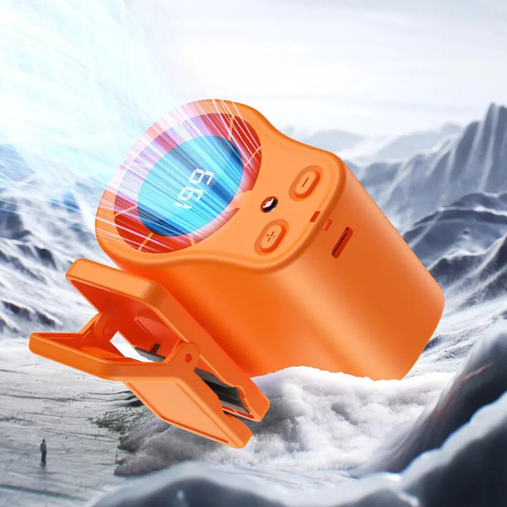 Semiconductor Cooling Car Fan Usb Rechargeable Clip On Portable Desk Fans With Led Display 360 Rotation Quiet For Car Campi S2l6