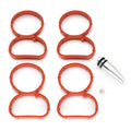 Car Engine Intake Inlet Swirl Flap Aluminum And Rubber Delete Blank Manifold Gasket Replacement partS For BMW N47 E90 N57S 2.0D