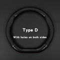 Car steering wheel cover breathable carbon fiber sports model all season universal anti slip and wear-resistant handle cover CM World